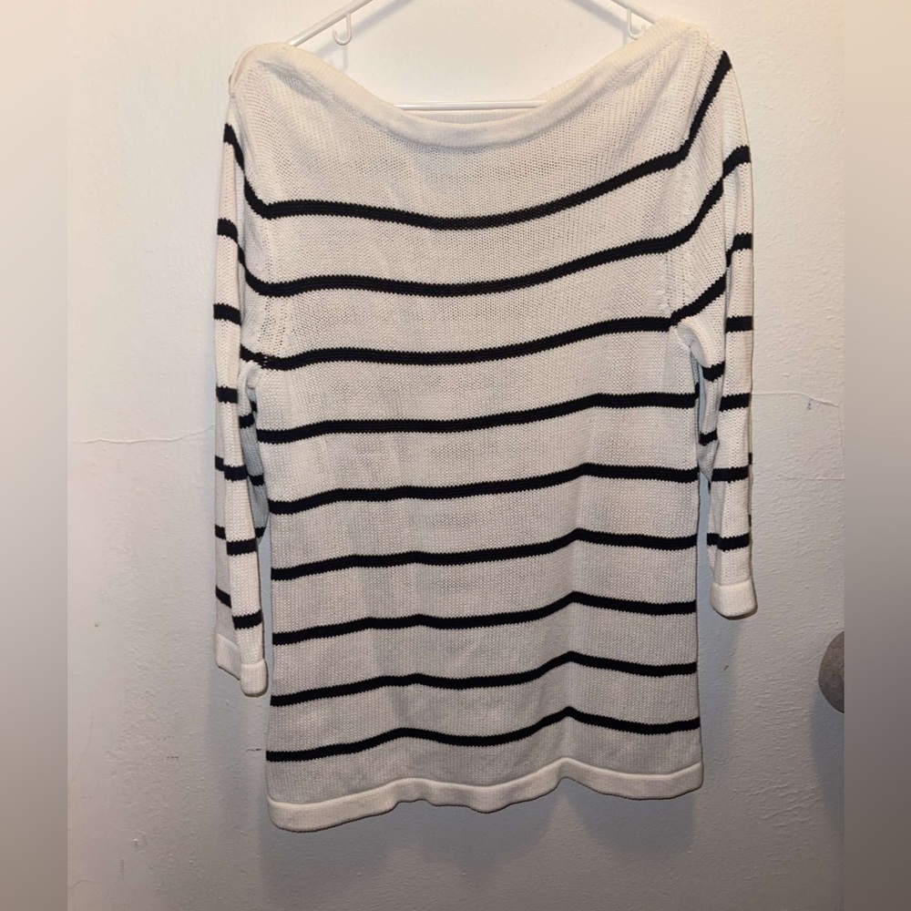 Christopher Banks Size Large Striped Sweater